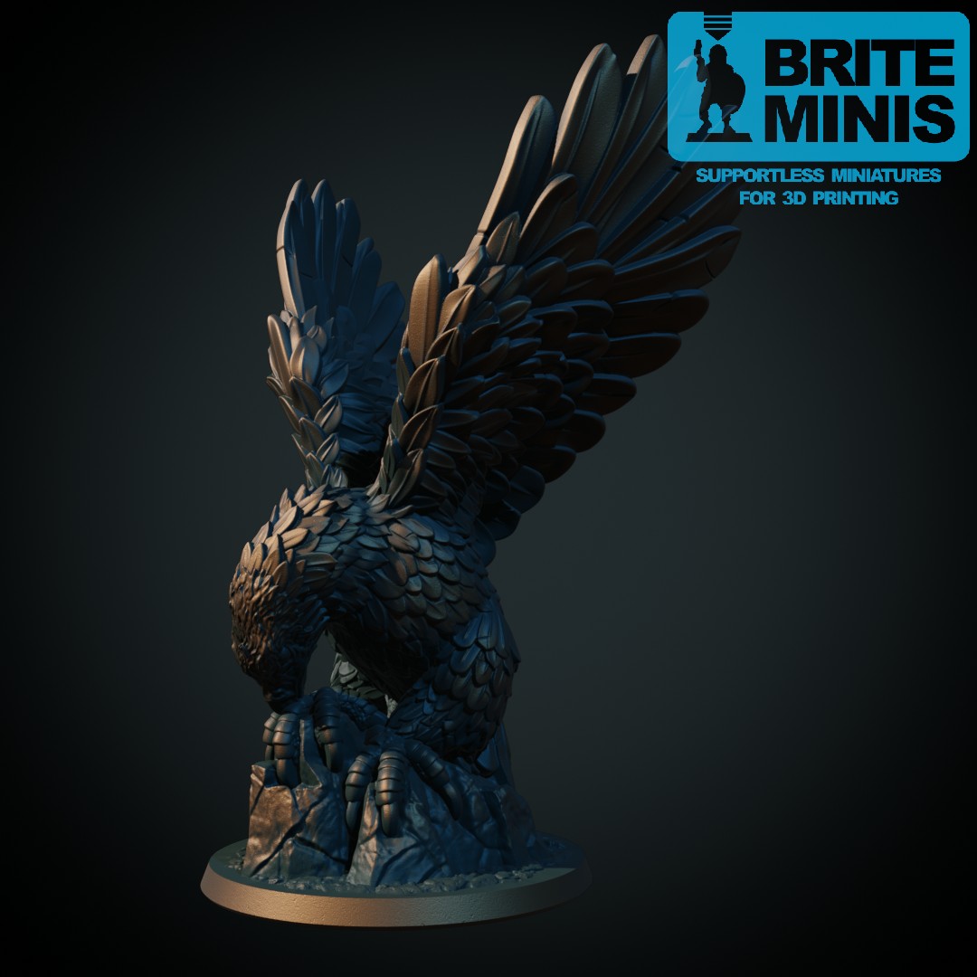 Brite Minis Great Eagle 3d Printable Miniatures For Tabletop