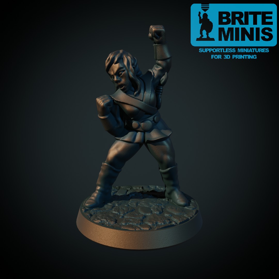 Female warrior fists